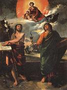 Madonna in Glory with SS.John the Baptist and john the Evangelist DOSSI, Dosso